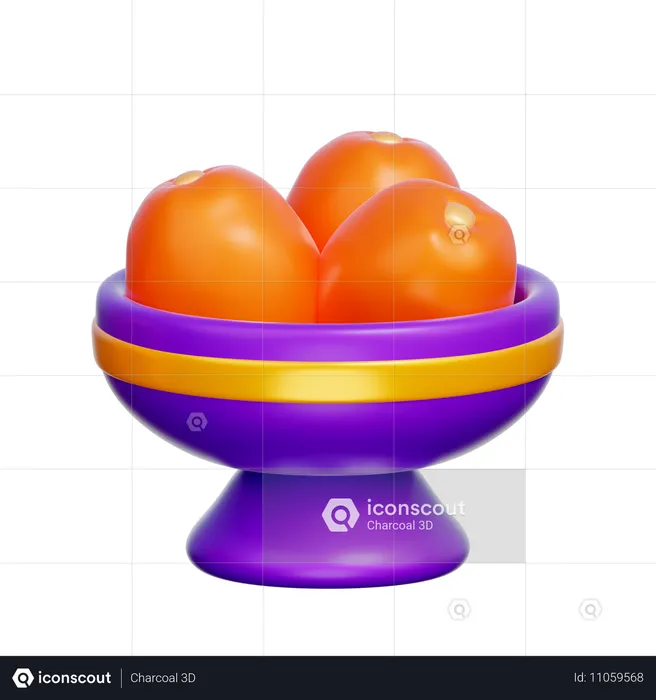 Dates Bowl  3D Icon