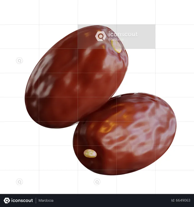 Dates Fruit  3D Icon