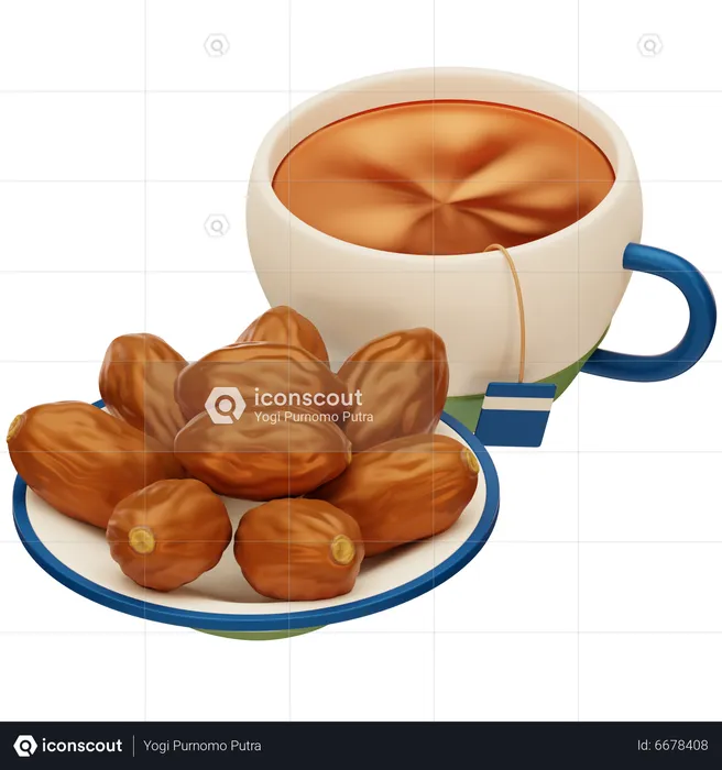 Dates With Tea  3D Icon