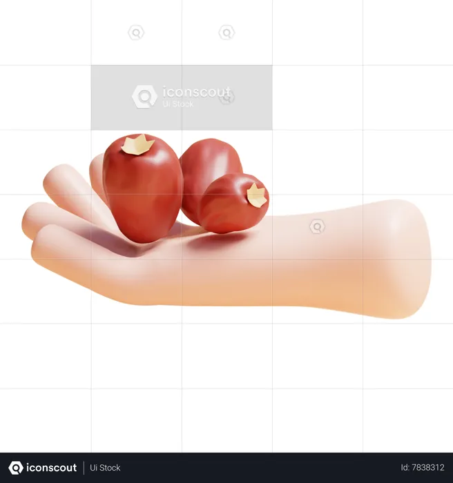 Fechas de la fruta  3D Icon