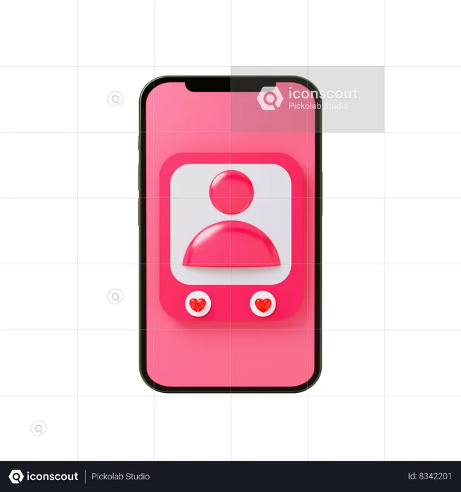 Dating App  3D Icon