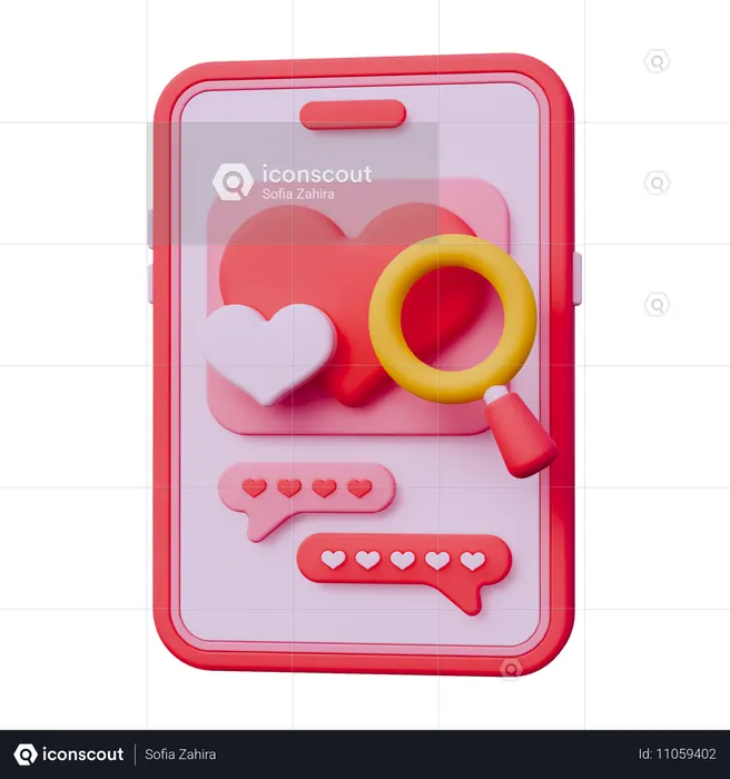 Dating Apps  3D Icon