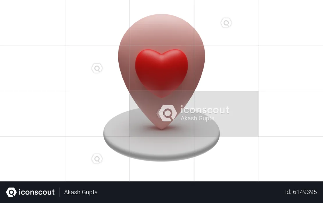 Dating-Ort  3D Icon