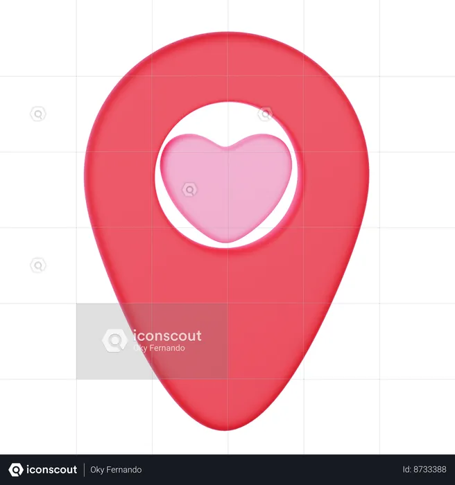 Dating Place  3D Icon