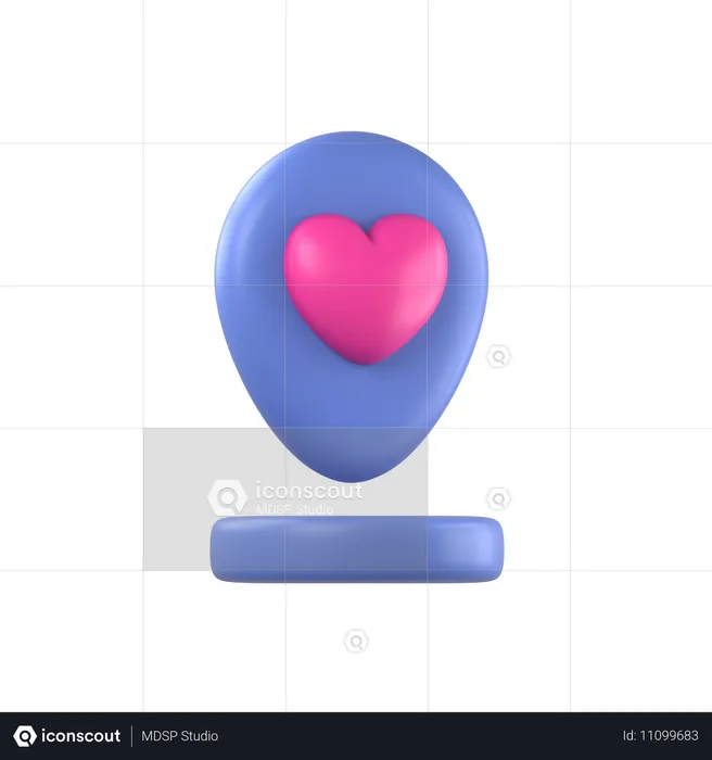 Dating Place  3D Icon