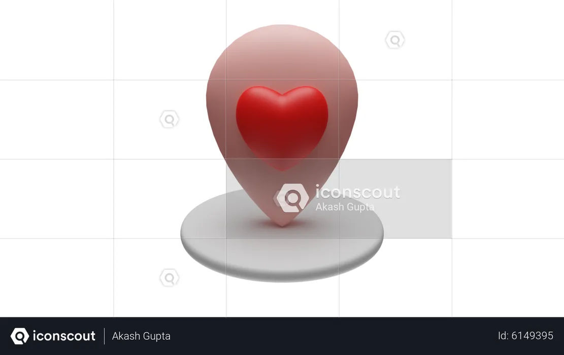 Dating place  3D Icon