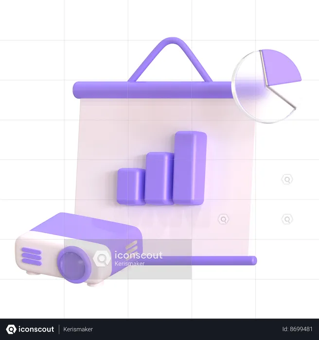 Datos de presentación  3D Icon