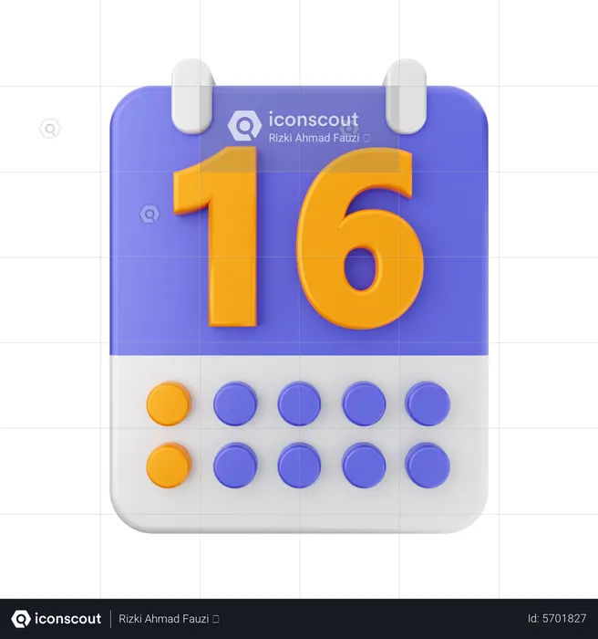 Datum 16  3D Icon
