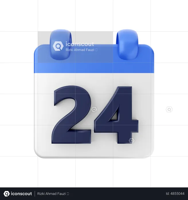 Datum 24  3D Icon