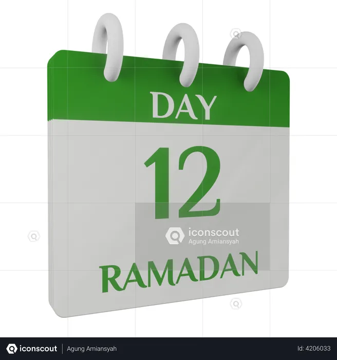 Day 12 Ramadan  3D Illustration