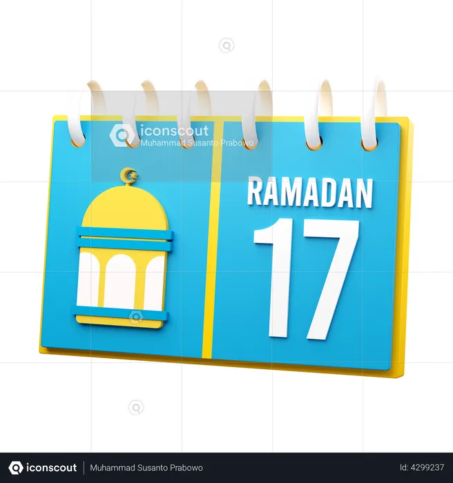 Day 17 Ramadan Calendar  3D Illustration