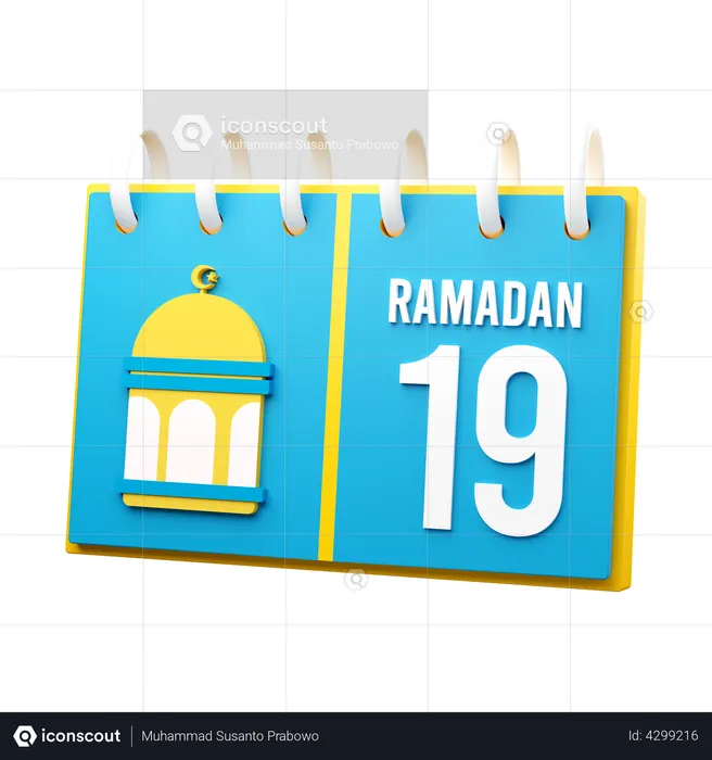 Day 19 Ramadan Calendar  3D Illustration