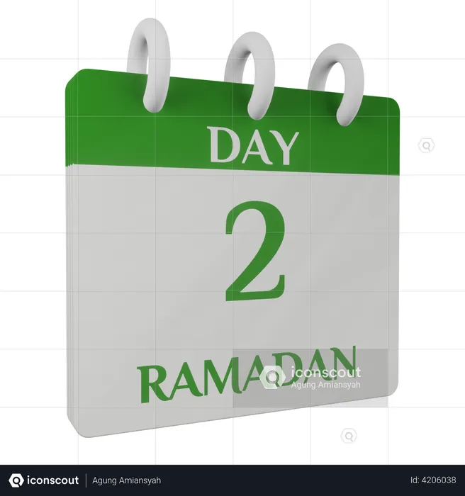 Day 2 Ramadan  3D Illustration