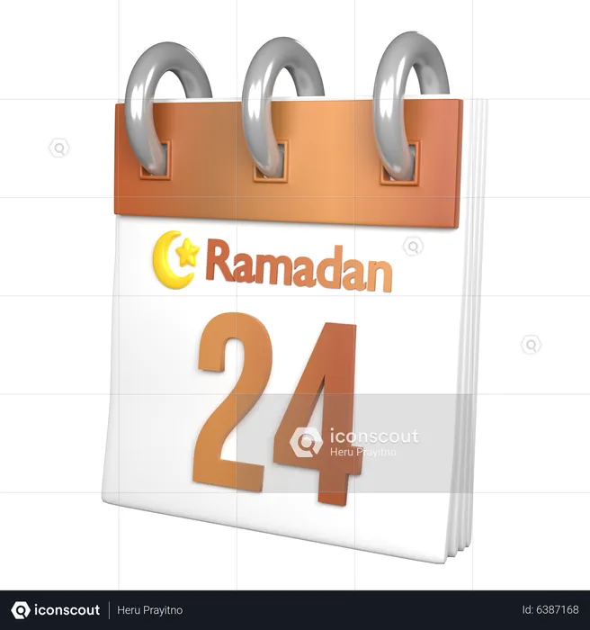 Day 24 Ramadan  3D Icon