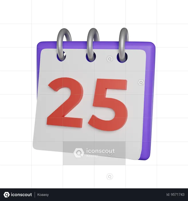 Day 25  3D Icon
