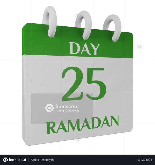 Day 25 Ramadan  3D Illustration