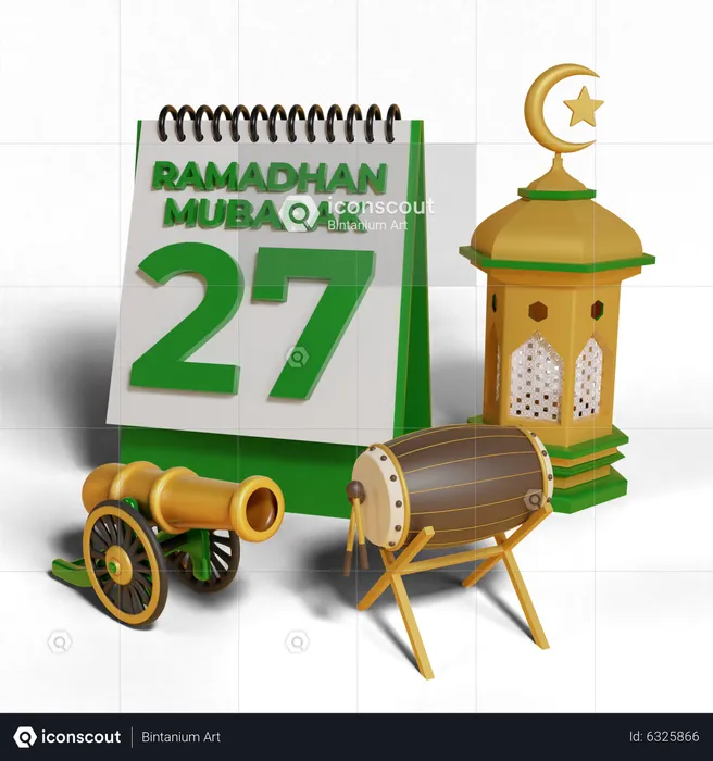 Day 27 Ramadhan  3D Icon