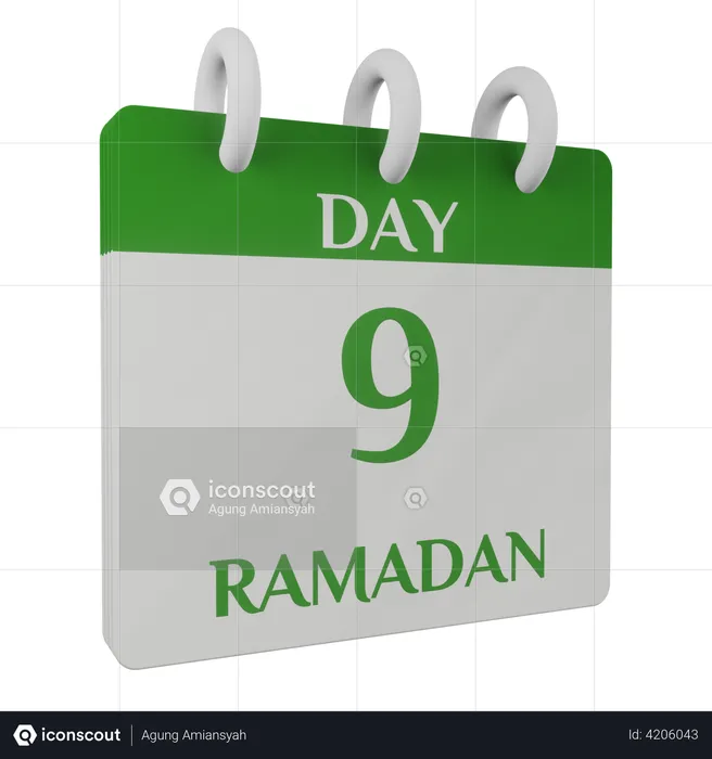 Day 9 Ramadan  3D Illustration