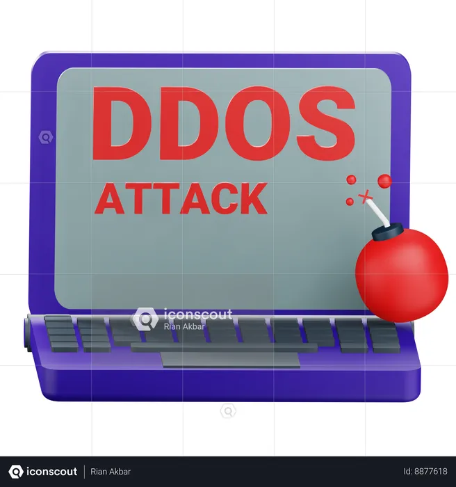 Ddos Attack  3D Icon
