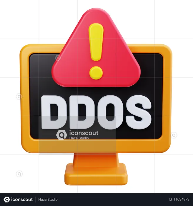 Ddos Attack  3D Icon