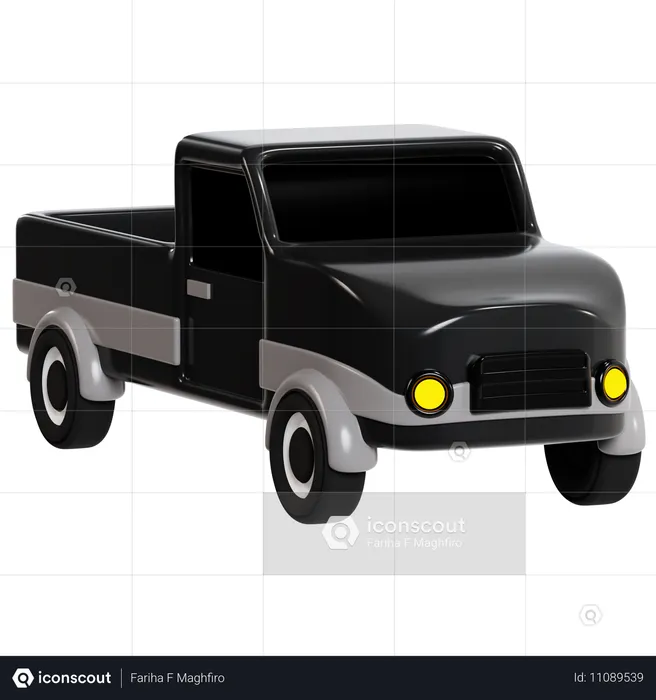 D'un pick-up classique  3D Icon