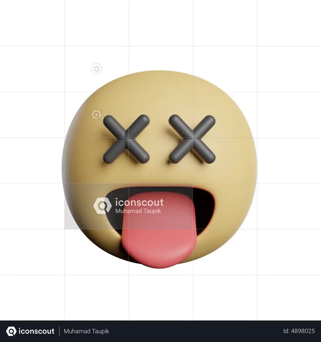 Dead Emoji 3D Icon
