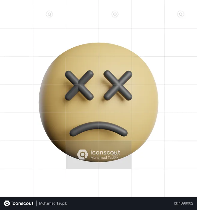 Dead Skin Emoji 3D Icon