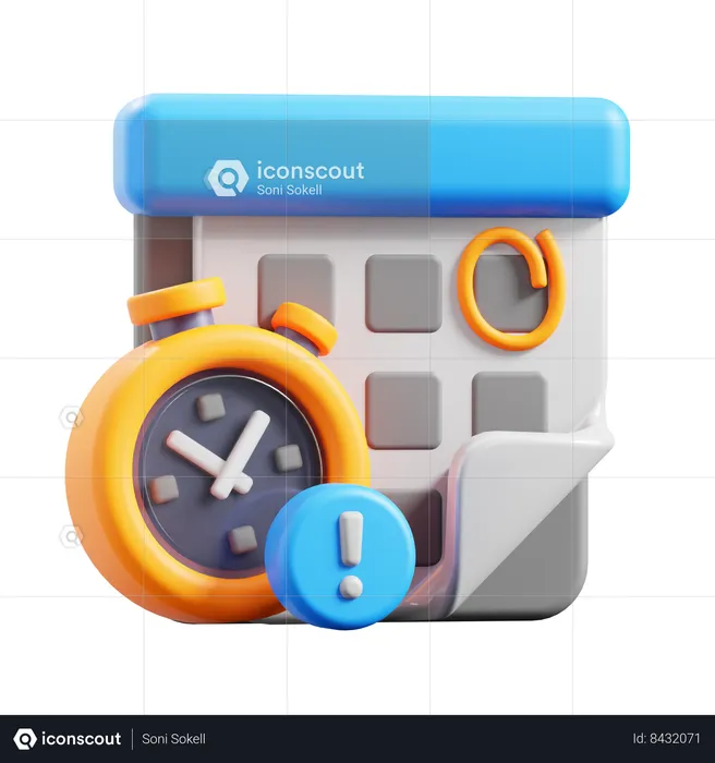 Deadline  3D Icon