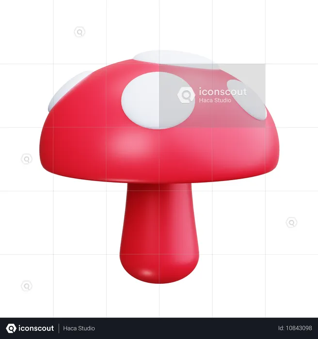 Deadly Mushroom  3D Icon