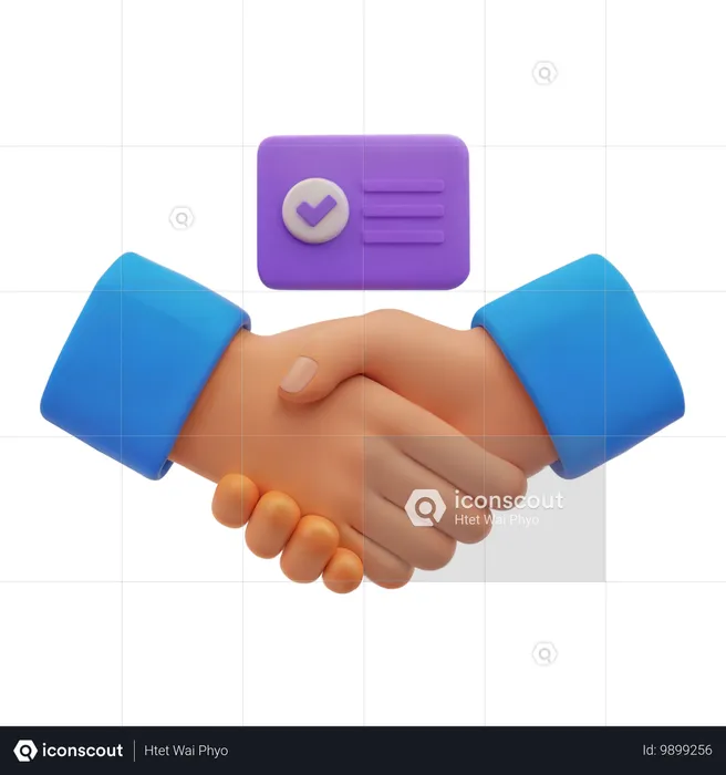 Deal Closing  3D Icon