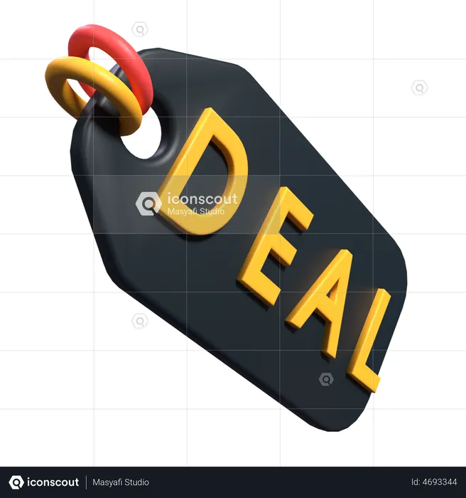 Deal Tag  3D Illustration