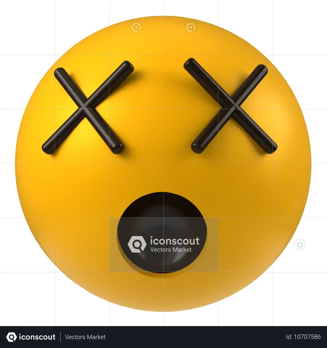 Death Emoji  3D Icon