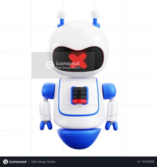 死のロボット  3D Icon