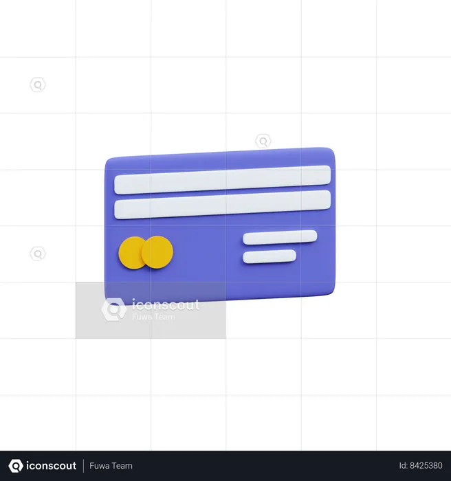 Debit Card  3D Icon