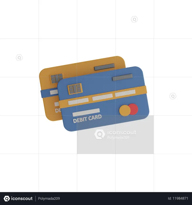 Debit Card  3D Icon
