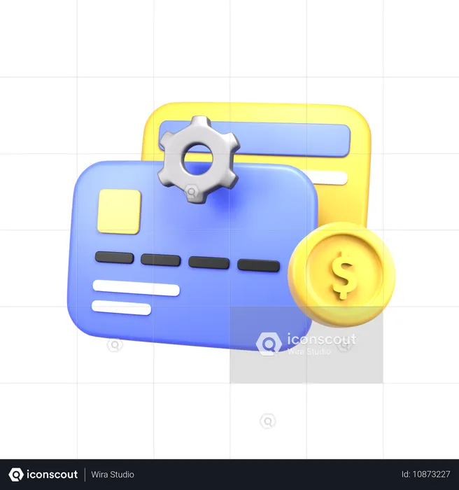 Debit card  3D Icon