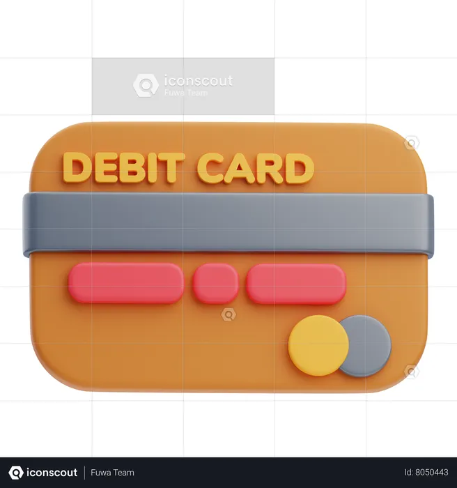 Debit Card  3D Icon