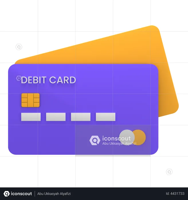 Debit Card  3D Illustration