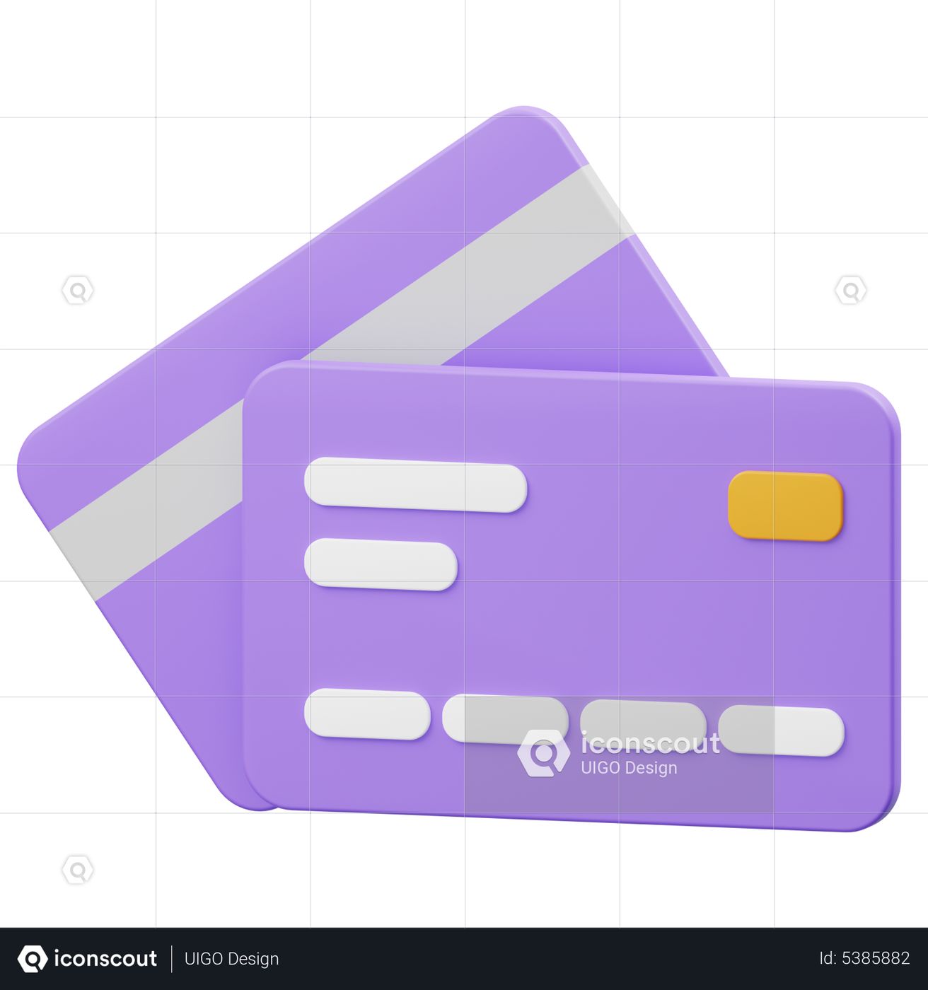 Premium Debit Card 3D Icon download in PNG, OBJ or Blend format