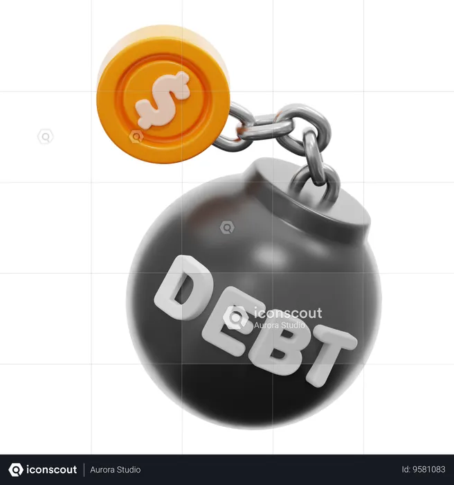 Debt  3D Icon