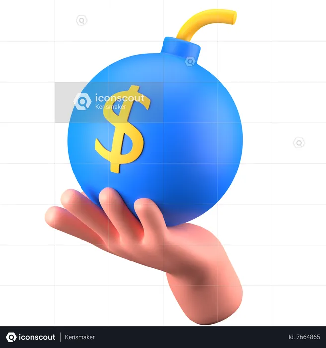 Debt  3D Icon