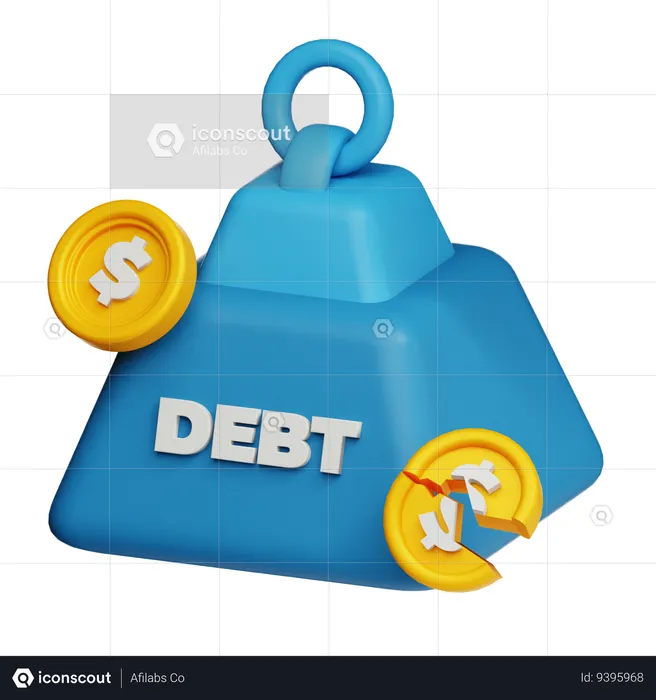 Debt  3D Icon