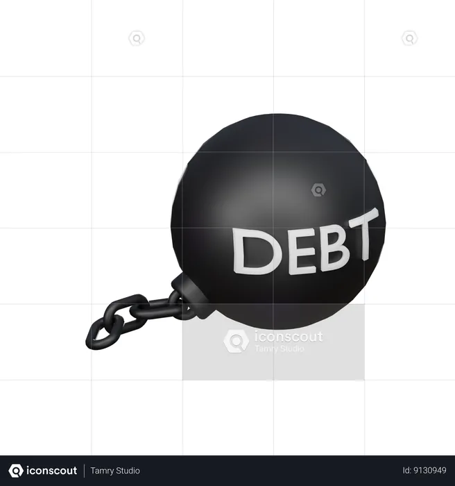 Debt Burden  3D Icon