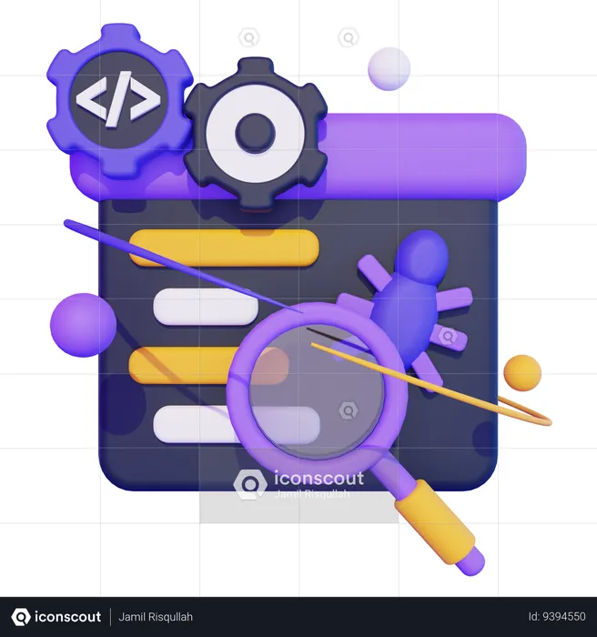 Debugging  3D Icon