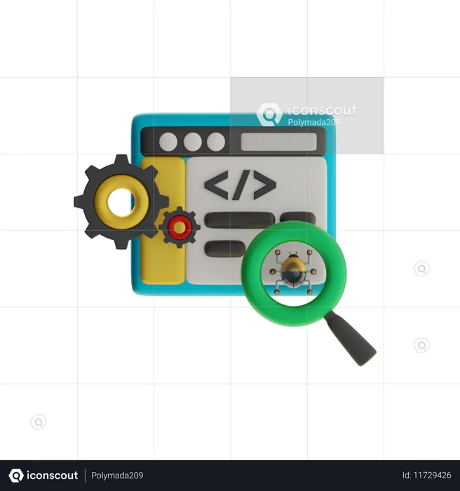Debugging Settings Tab  3D Icon