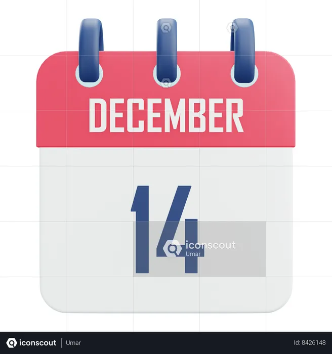 December 14  3D Icon
