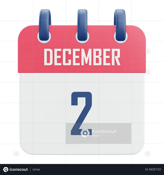 December 2  3D Icon