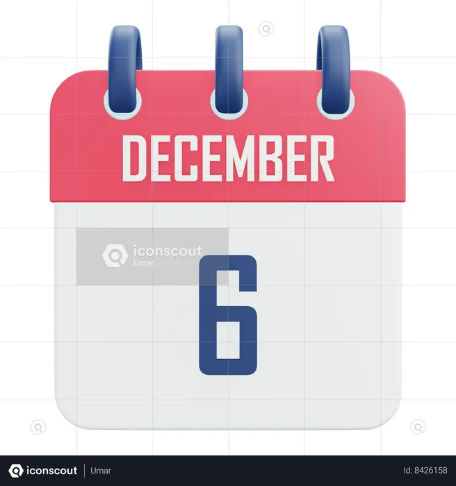 December 6  3D Icon