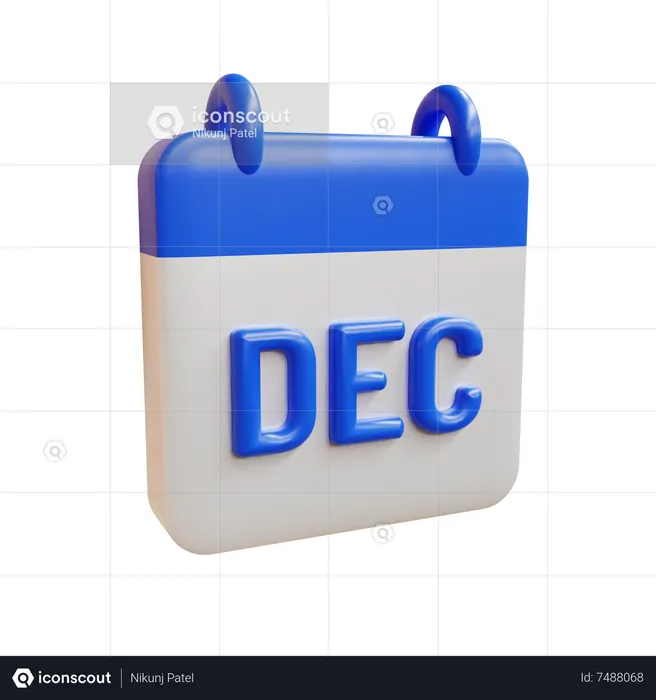 Décembre  3D Icon