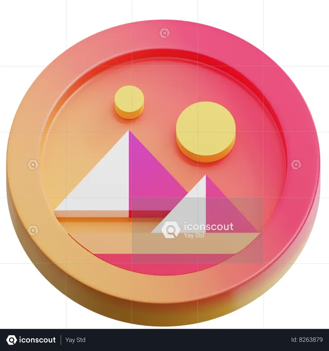 Decentraland Logo 3D Icon